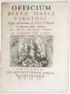 CATHOLIC LITURGY HORAE B.M.V. Officium Beatae Mariae Virginis. 1759